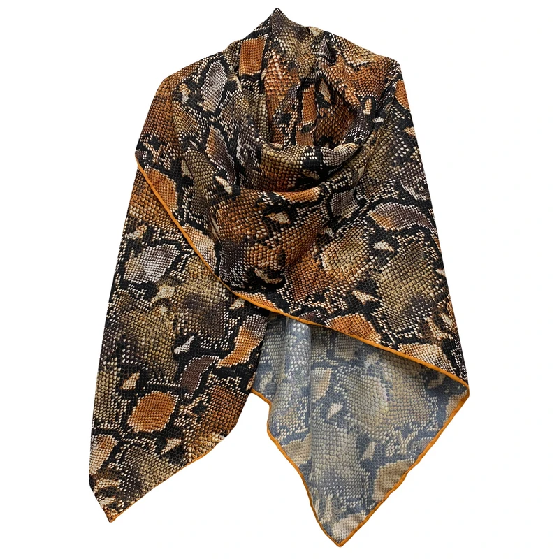 روسری زنانه مدل نخی کجراه پاییزه دست دوز کد 1563