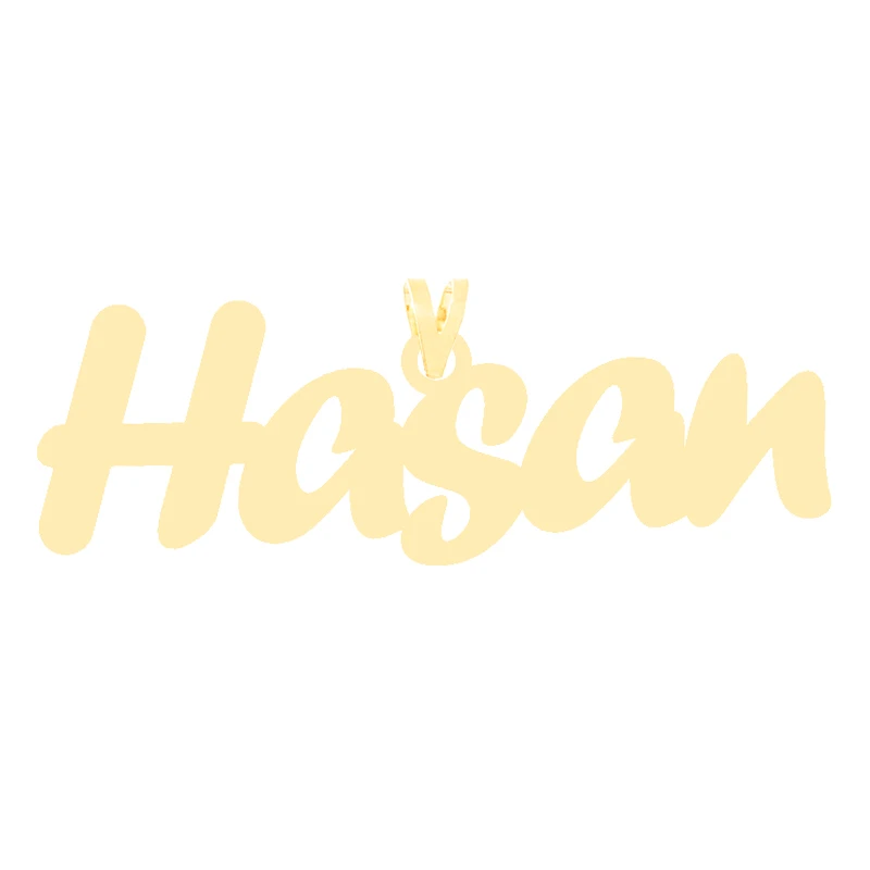 آویز گردنبند طلا 18 عیار زنانه کرابو طرح حسن مدل Kr3532