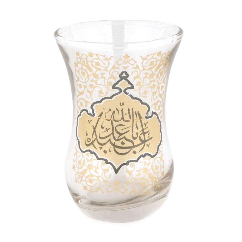 استکان مدل کمرباریک مذهبی یا اباعبدالله حسین کد 40001756 بسته 6 عددی