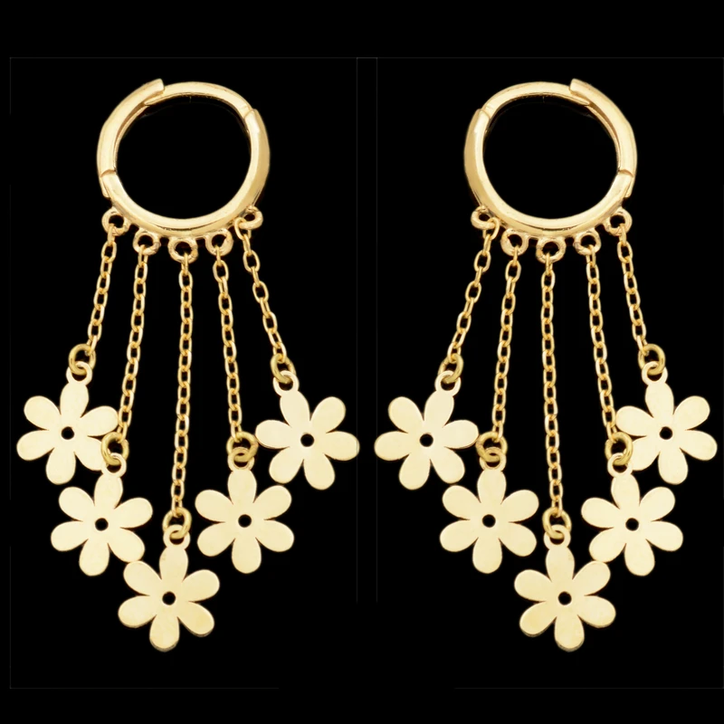 گوشواره طلا 18 عیار زنانه طلای مستجابی مدل 670150