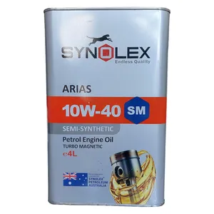 روغن موتور سینولکس مدل 10W-40 SM حجم 4 لیتر