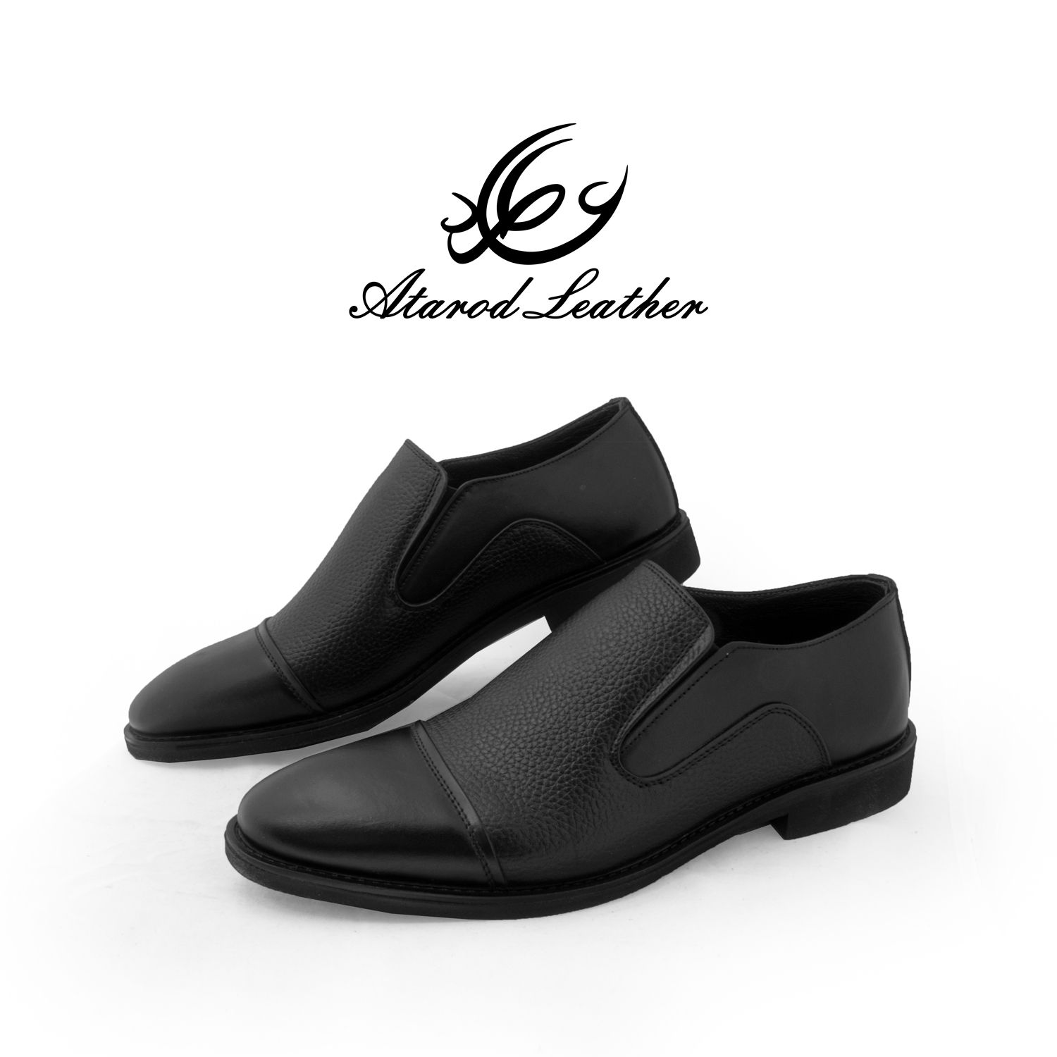 کفش مردانه چرم عطارد مدل چرم طبیعی کد SH143 -  - 4