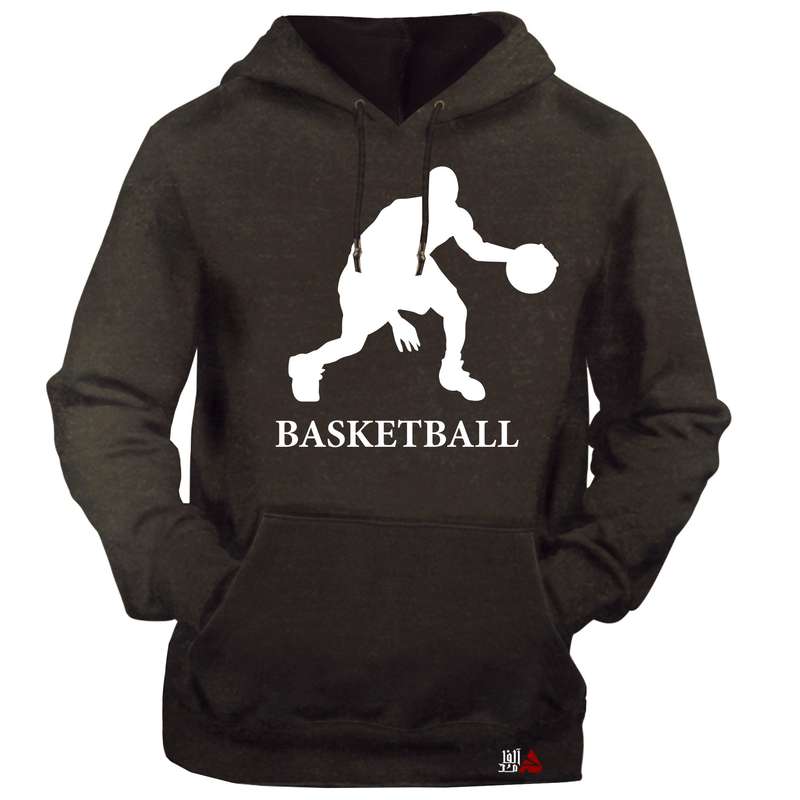 هودی مردانه مدل BASKETBALL کد T31 رنگ نوک مدادی