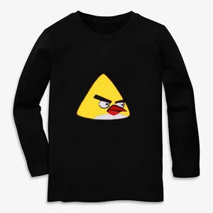 تی شرت آستین بلند پسرانه مدل نخ پنبه ای پرنده خشمگین کد BZ2 angry Birds