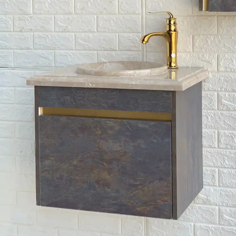 ست کابینت و روشویی آکاژو مدل A512 به همراه باکس و آینه