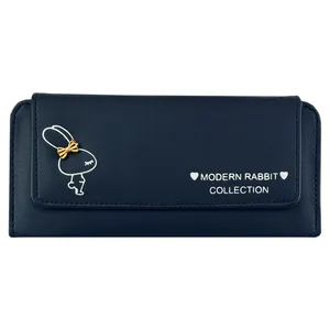 کیف پول زنانه مدل پشت زیپ دار طرح رابیت کد KZD-072