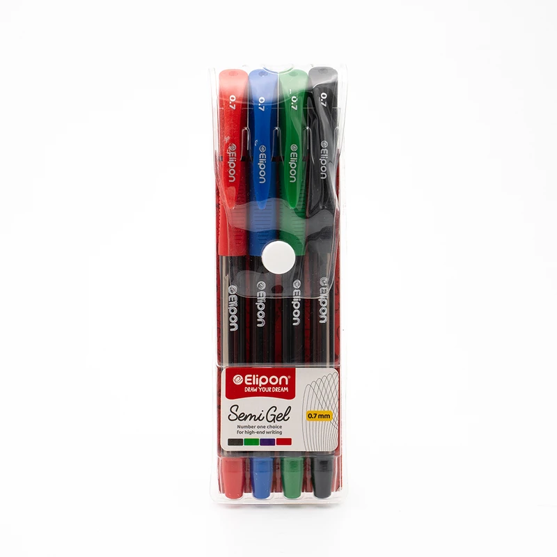 خودکار الیپون مدل Semi Gel کد 8261401 بسته 4 عددی