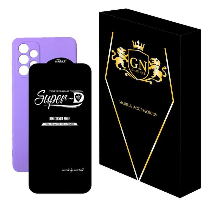 کاور قاب نایس مدل 2SDL مناسب برای گوشی موبایل سامسونگ Galaxy A73 4G به همراه محافظ صفحه نمایش