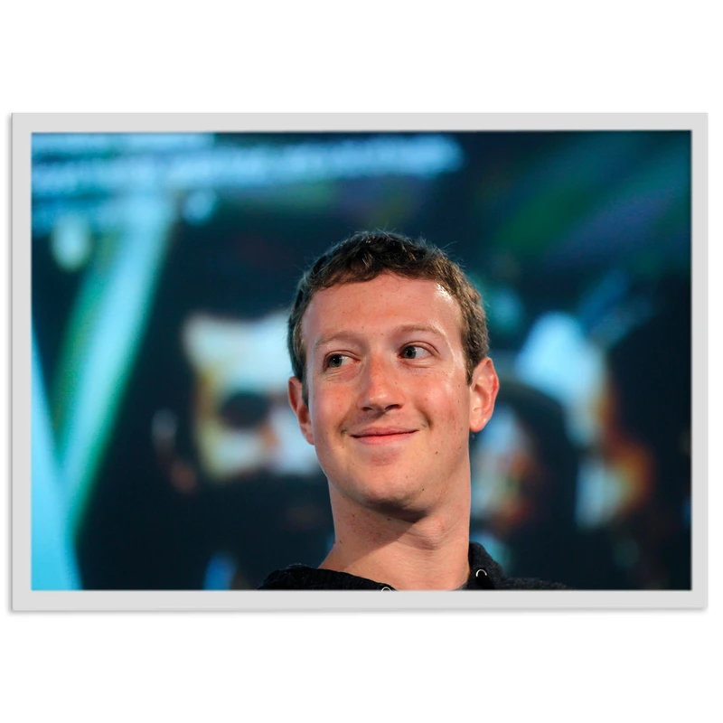 تابلو نوری بکلیت طرح مارک زاکربرگ Mark Zuckerberg مدل لایت باکس W-s1950