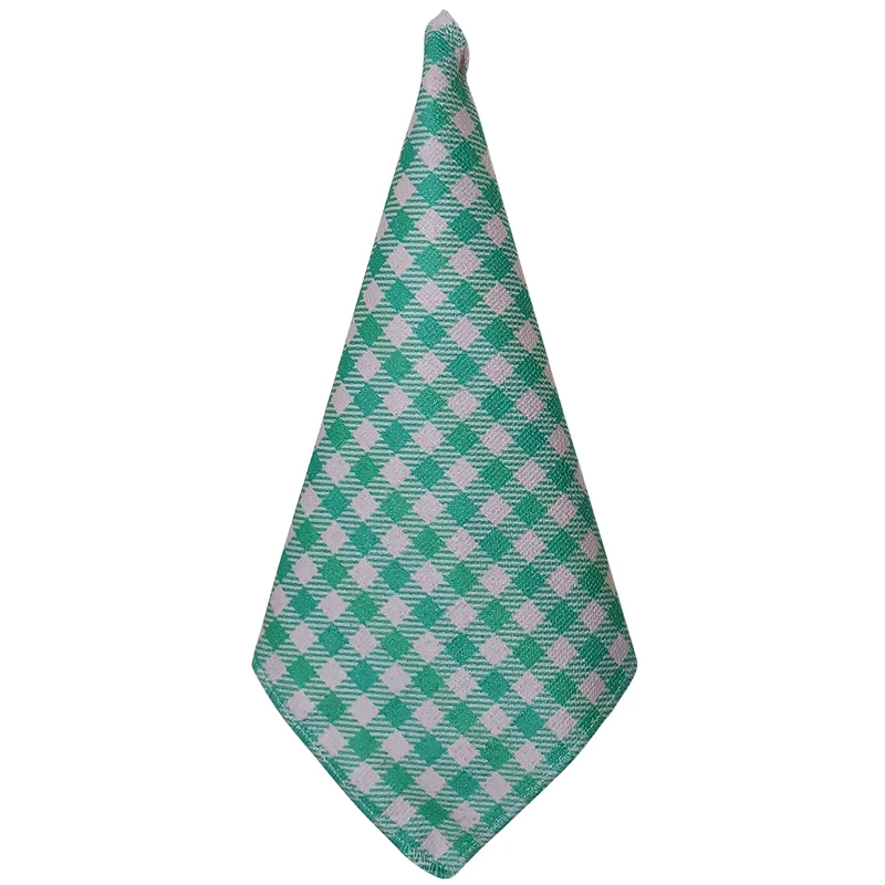 دستمال نظافت آشپزخانه بی تی مدل میکروفایبر طرح چهارخانه کد 30x30W250