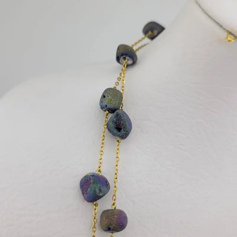 گردنبند زنانه مدل سنگ رومانتویی فایرآگات کد 73