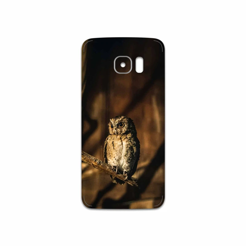 برچسب پوششی ماهوت مدل Owl مناسب برای گوشی موبایل سامسونگ Galaxy S7 Edge