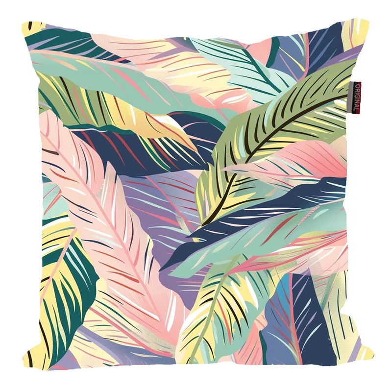 کوسن پاد آفرین مدل فانتزی طرح گل و برگ کد PK40615