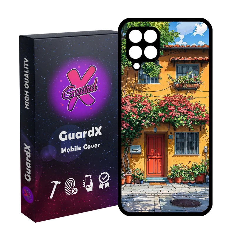کاور گارد ایکس طرح ساختمان مدل Glass10747 مناسب برای گوشی موبایل سامسونگ Galaxy A12/M12/F12