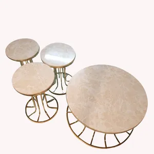 میز پذیرایی مدل استوانه ای کد s1040 مجموعه 4عددی
