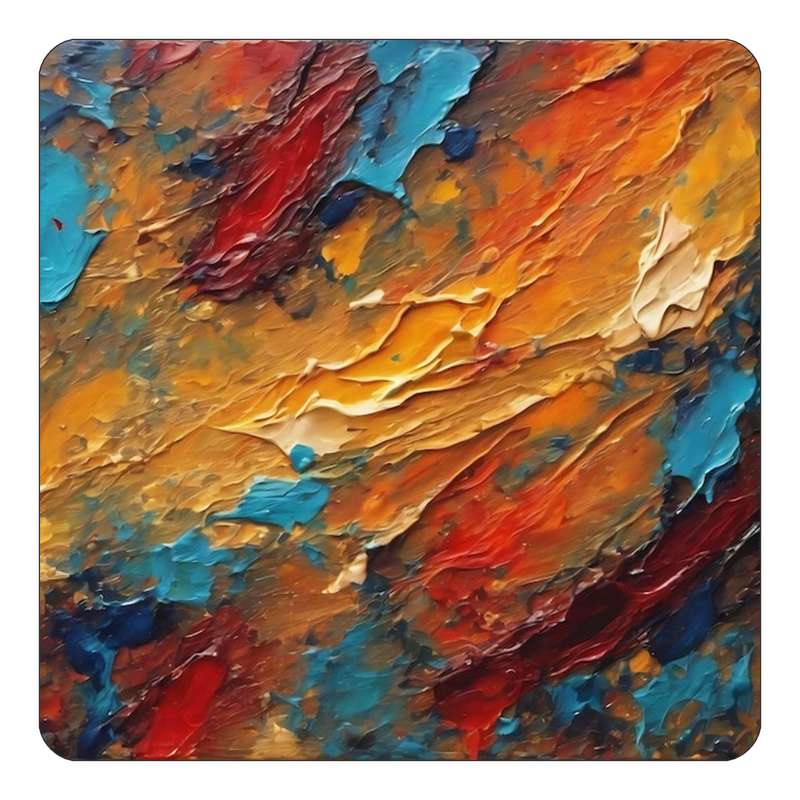 مگنت کاکتی طرح نقاشی رنگ روغن مدل mp69417