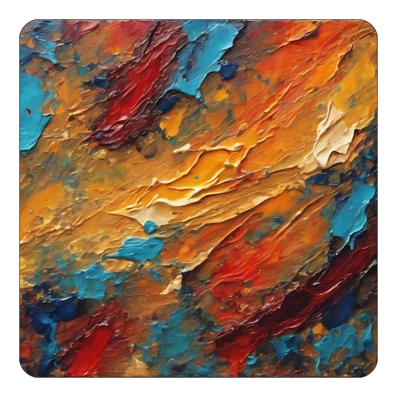 مگنت کاکتی طرح نقاشی رنگ روغن مدل mp69417