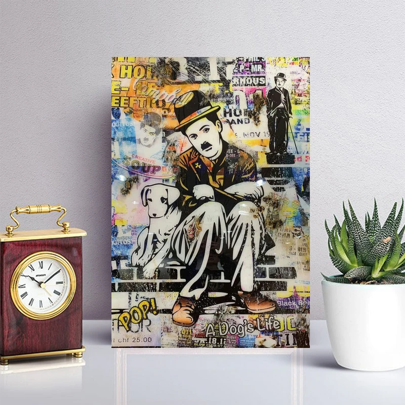 تابلو شاسی مدل چارلی چاپلین (Charlie Chaplin) کد FMO35