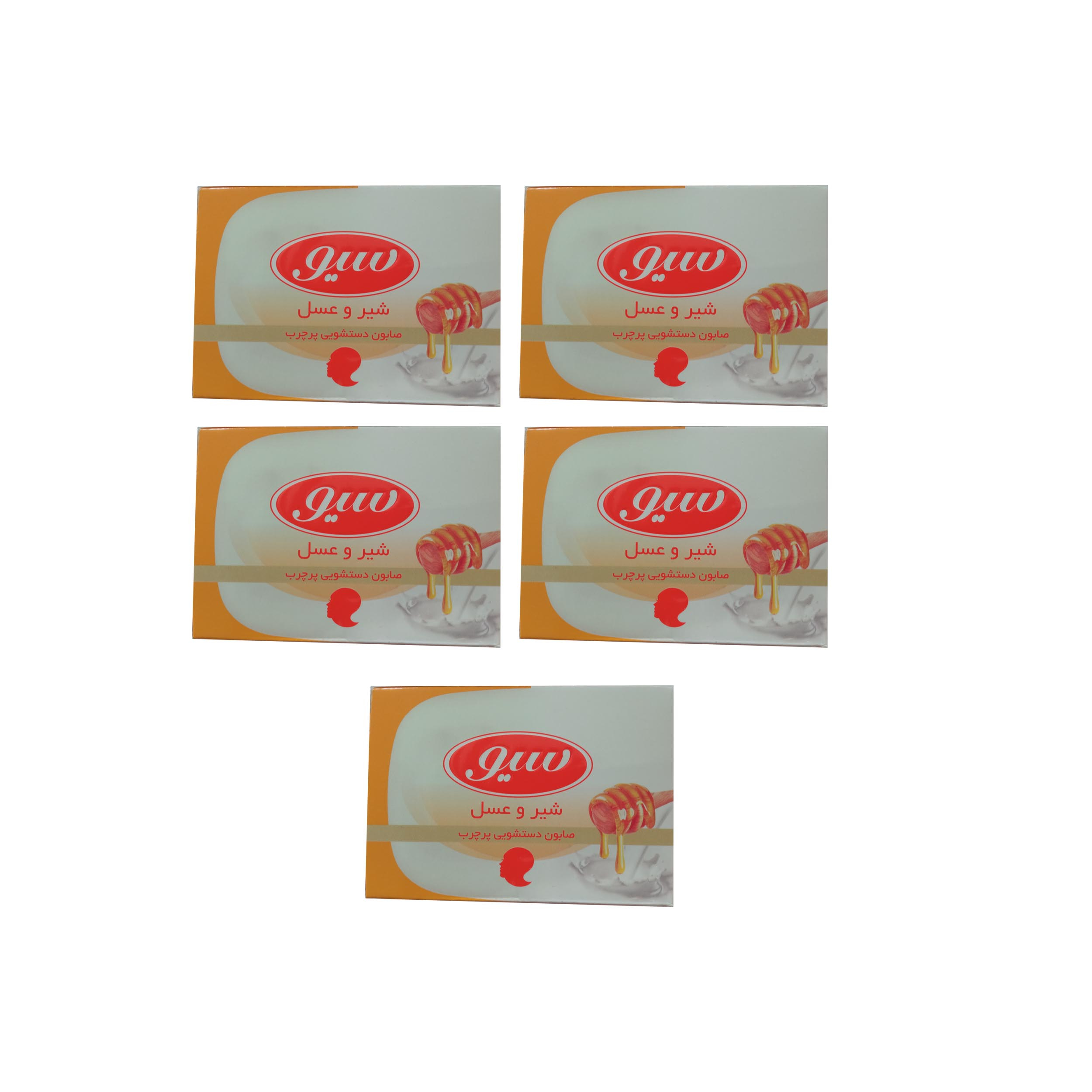 صابون شستشو سیو مدل Milk And Honey وزن 125 گرم مجموعه 5 عددی