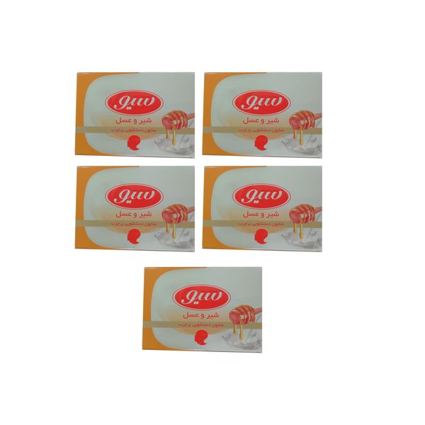 صابون شستشو سیو مدل Milk And Honey وزن 125 گرم مجموعه 5 عددی صابون شستشو سیو مدل Milk And Honey وزن 125 گرم مجموعه 5 عددی
