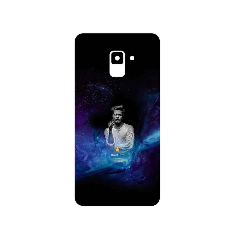 برچسب پوششی ماهوت مدل Brad Pitt مناسب برای گوشی موبایل سامسونگ Galaxy A8 Plus 2018