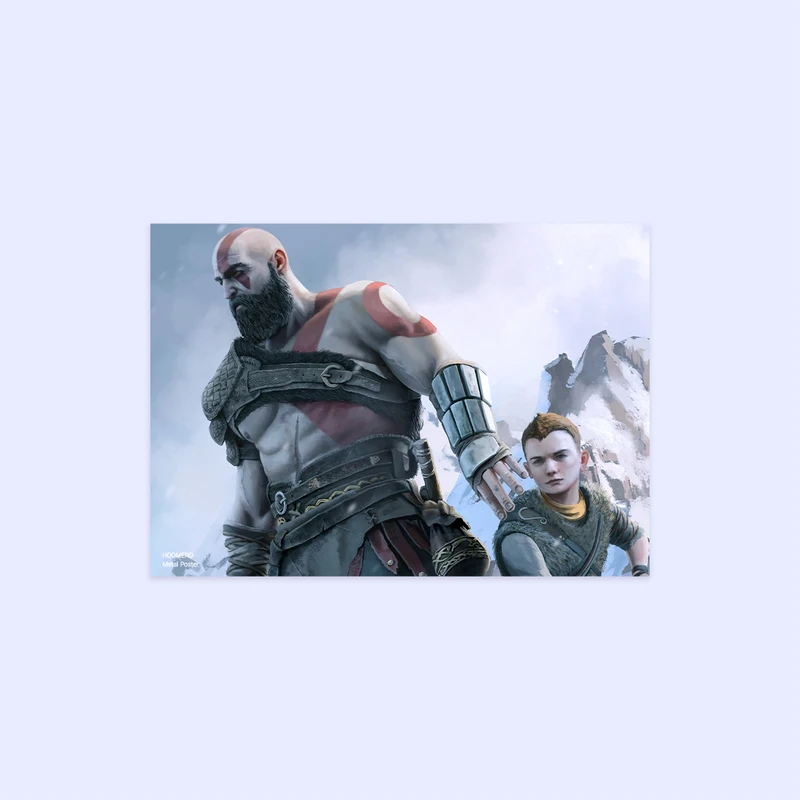 پوستر هومرو مدل فلزی طرح God of War کد PS485