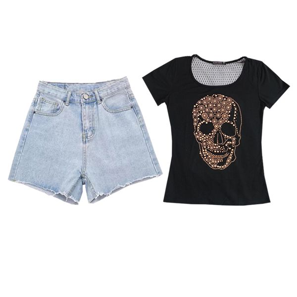 ست تی شرت و شلوارک زنانه مدل saida 165