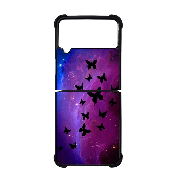 کاور قاب گارد هوم طرح پروانه ها مناسب برای گوشی موبایل سامسونگ galaxy z flip 4