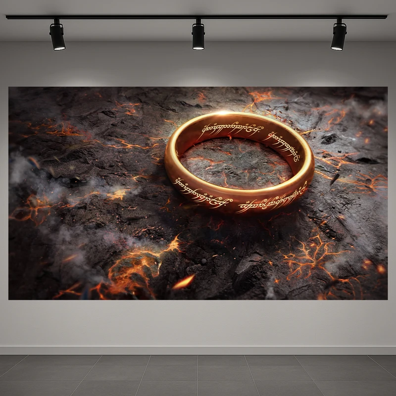 تابلو بوم طرح مخمل گیم مدل ارباب حلقه ها کد AR3060590