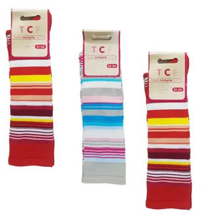 جوراب ساق بلند دخترانه مدل 778 مجموعه 3 عددی