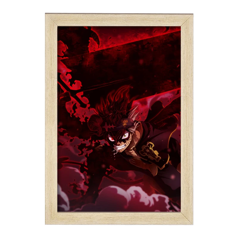 تابلو خندالو مدل آستا انیمه بلک کلاور Black Clover  کد 11706