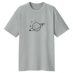 تی شرت لانگ زنانه مدل فضا کد LL144 رنگ طوسی