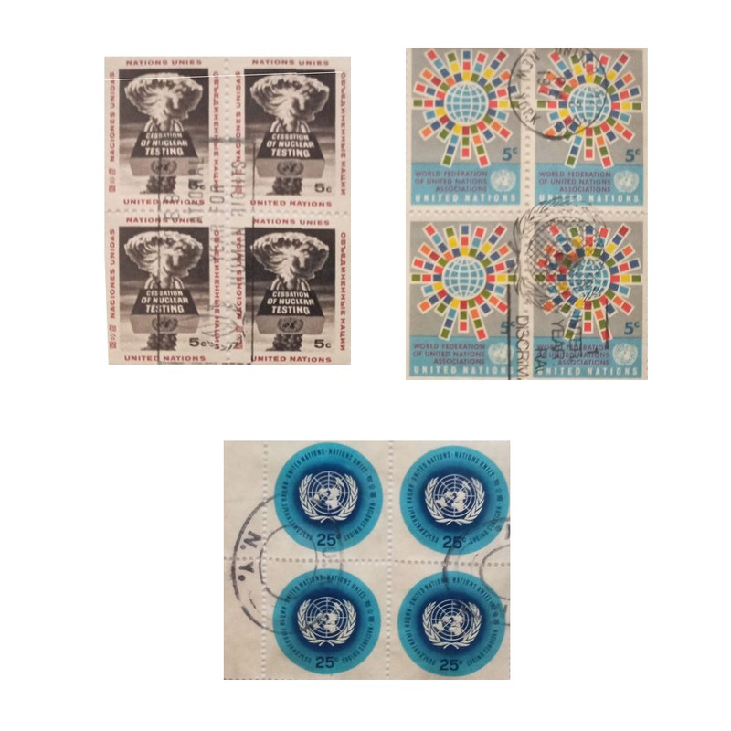 تمبر یادگاری مدل سازمان ملل مجموعه 12 عددی