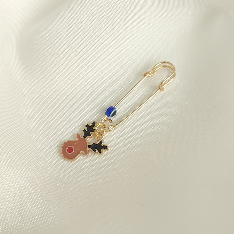 سنجاق سینه دخترانه لیمونار گالری مدل گوزن