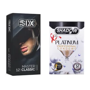  کاندوم سیکس مدل Master Classic بسته 12 عددی به همراه کاندوم شادو مدل Platinum بسته 12 عددی