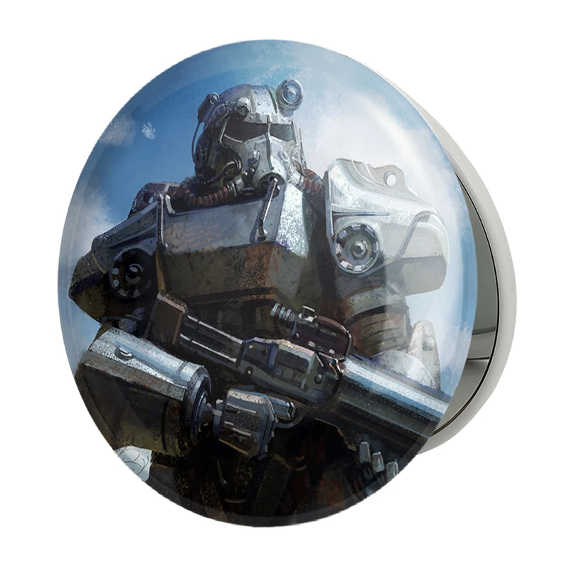 آینه جیبی خندالو طرح بازی فال‌اوت (Fallout) مدل تاشو کد 31294