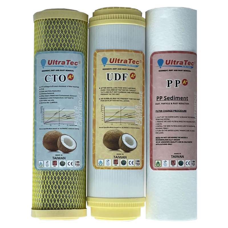 فیلتر دستگاه تصفیه آب اولترا تک مدل cartridge مجموعه 3 عددی