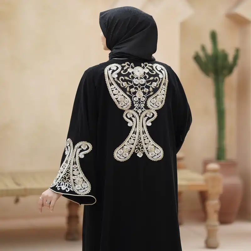 مانتو زنانه مدل عبایی مجلسی کد301