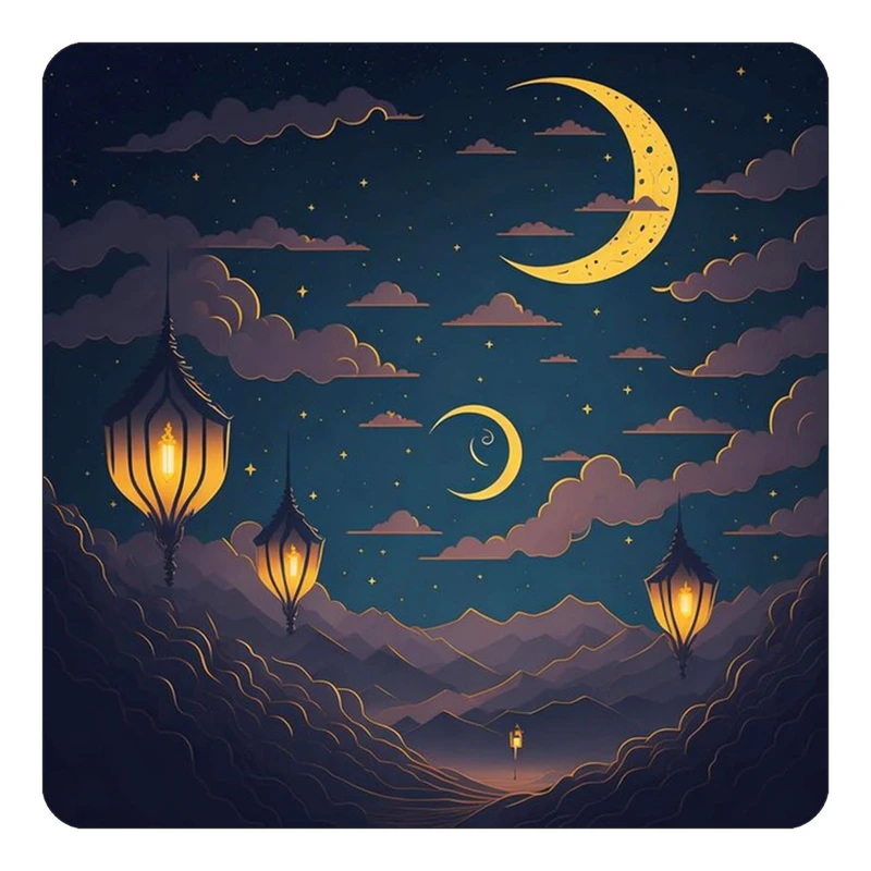 مگنت کاکتی طرح ماه و ستاره مدل mp52279