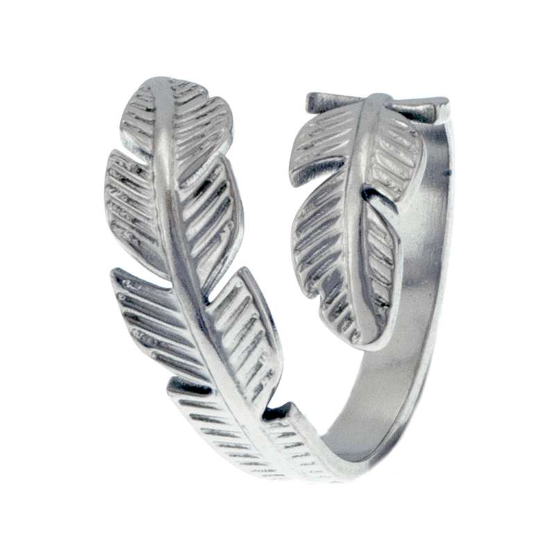 انگشتر زنانه برانت طرح پر پرنده انگشتر زنانه برانت طرح پر پرنده