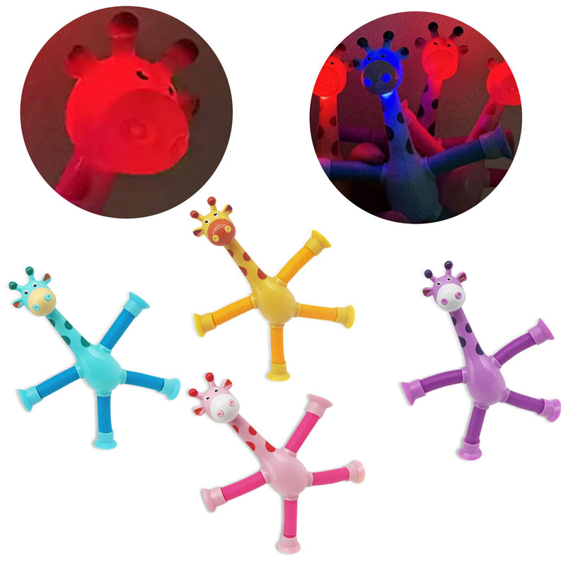 اسباب بازی زرافه مدل telescopic suction چراغدار