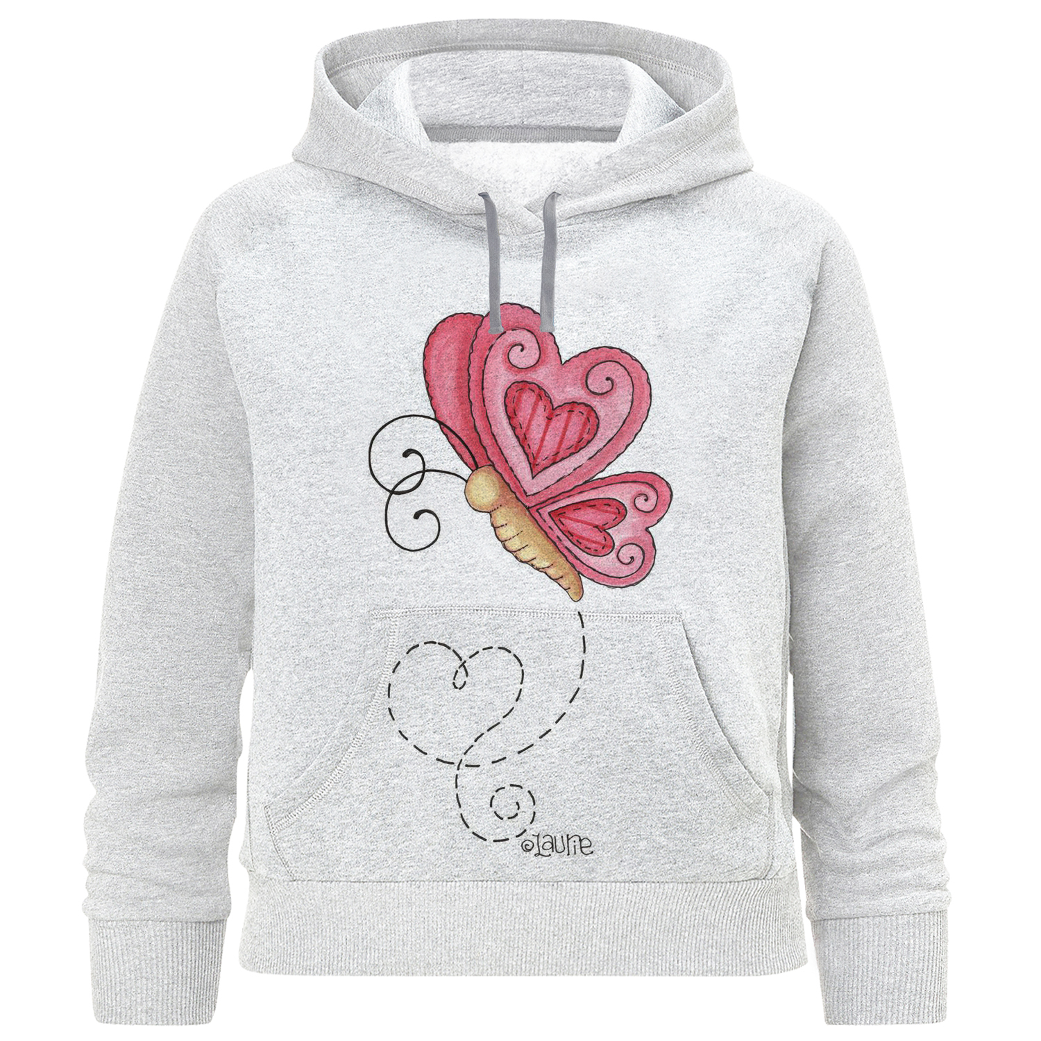 هودی دخترانه مدل پروانه A171