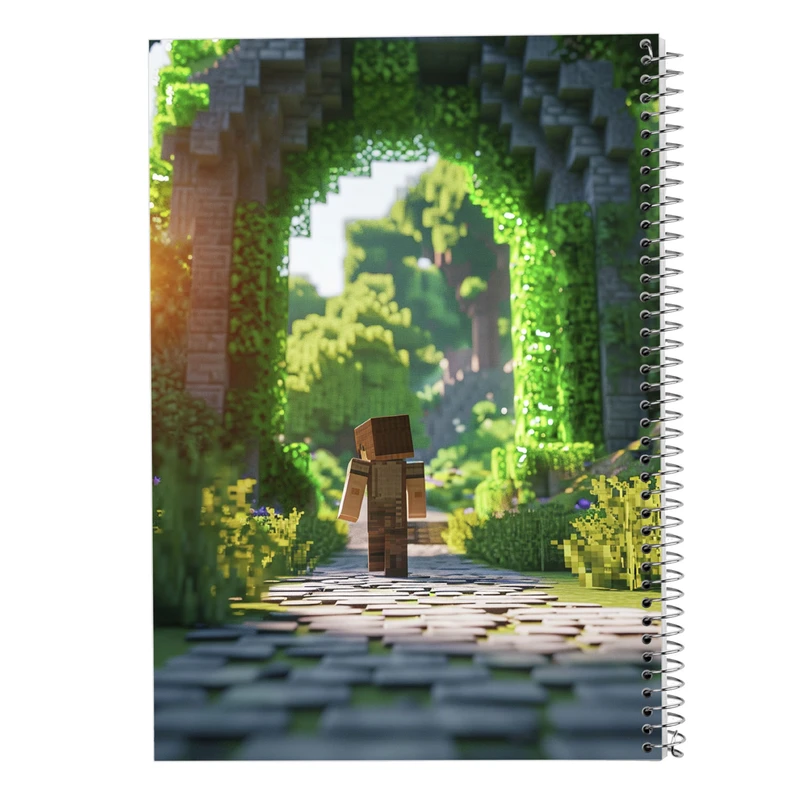 دفتر مشق 100 برگ مدوپد مدل ماینکرفت minecraft کد DF14027