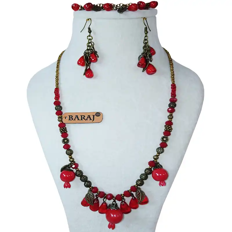 نیم ست زنانه باراج من مدل انار