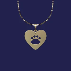 گردنبند طلا 18 عیار زنانه مدوپد مدل پنجه سگ کد T2-1-1035