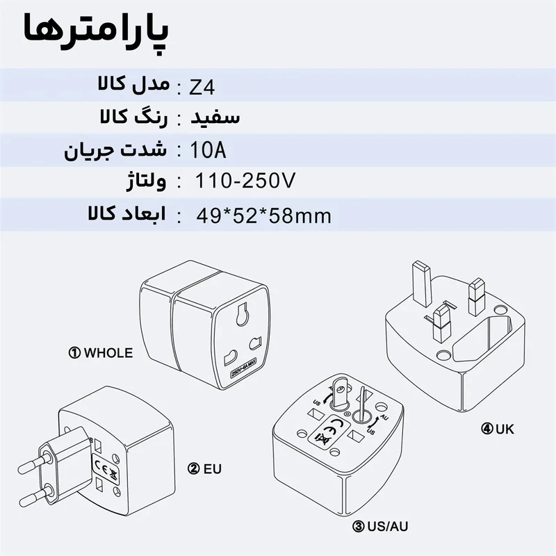 عکس شماره 10 : مبدل برق الدینیو مدل z4