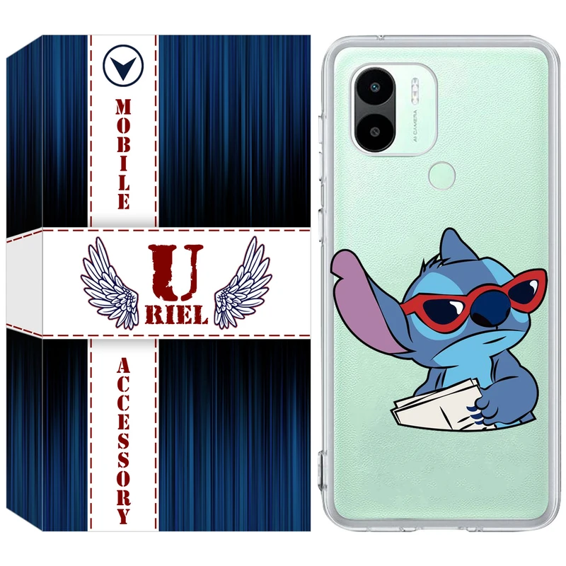 کاور یوریل قاب مدل Clear کد 69 طرح  استیچ مناسب برای گوشی موبایل شیائومی Redmi A1 Plus / Redmi A2 Plus