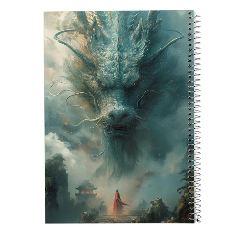 دفتر شطرنجی 50 برگ مدوپد طرح اژدها کد DF16630