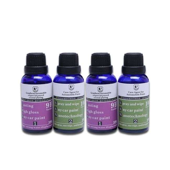مجموعه 4 عددی پوشش نانو سرامیک بدنه خودرو مدل graphene ceramic coating وزن 300 گرم