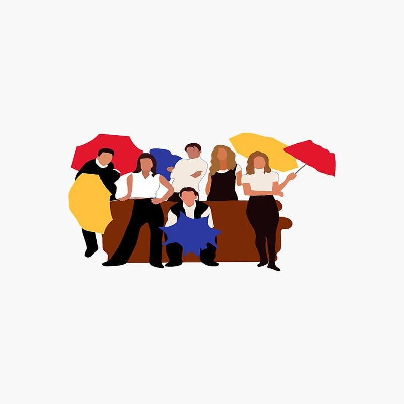 استیکر لپ تاپ طرح فرند کد 11